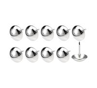 QUARKZMAN Tapisserie Clou Punaises (16x20x5mm) 100pcs, Fer Rond Pouce Punaises - pour Maison Construction, Maison Cuisine Meubles, Argenté