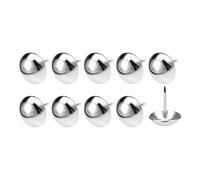 QUARKZMAN Tapisserie Clou Punaises (16x20x5mm) 80pcs, Fer Rond Pouce Poussoir Punaises - pour Maison Construction, Maison Cuisine Meubles, Argenté