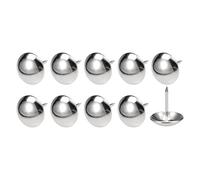 QUARKZMAN Tapisserie Clou Punaises (19x23x5mm) 60pcs, Fer Rond Pouce Poussoir Punaises - pour Maison Construction, Maison Cuisine Meubles, Argenté