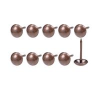 QUARKZMAN Tapisserie Clou Punaises (9x17x3mm) 200pcs, Fer Rond Pouce Poussoir Punaises - pour Maison Construction, Maison Cuisine Meubles, Cuivré