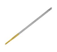 QUARKZMAN Taraud Métrique M2.5 x 0.45 H2 100mm Extra Long en Acier Haute Vitesse M35 Revêtu de Titane pour Machine de Fraisage de Filetage à Vis à Rainure Droite Outil Réparation Filetage