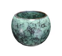 QUARKZMAN Tasses à Thé en Céramique Chinoises et Japonaises 5.07 oz Ensemble de Thé Gong Fu Fait à La Main Céramique à Glasure Changée Sans Anse Petite Tasse à Thé, Vert