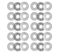 QUARKZMAN TC411 Butée Aiguille Rouleau Roulements avec Rondelles 1/4" Alésage 11/16" OD 5/64" Épaisseur 10pcs