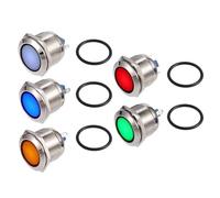 QUARKZMAN Témoin lumineux à LED 22mm 12V Lampe de signalisation interne multicolore