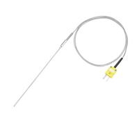 QUARKZMAN Thermocouple de Type K avec Fiche, Sonde de Capteur de Température -50 à 1100°C (-58 à 2012°F) en Acier Inoxydable, Fil de 1x150mm 3,3Pieds