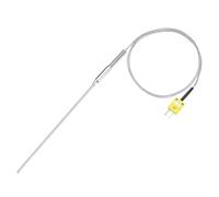 QUARKZMAN Thermocouple de Type K avec Fiche, Sonde de Capteur de Température -50 à 1100°C (-58 à 2012°F) en Acier Inoxydable, Fil de 4x150mm 3,3Pieds