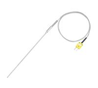 QUARKZMAN Thermocouple de Type K avec Fiche, Sonde de Capteur de Température -50 à 1100°C (-58 à 2012°F) en Acier Inoxydable, 2,5x300mm 3,3Pieds de Fil