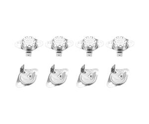 QUARKZMAN Thermostat KSD301 130°C/266°F 16A Normalement Fermé N.C Interrupteur de Température pour Micro-Ondes, Four et Cafetière 8 Pcs, Matériau en Céramique