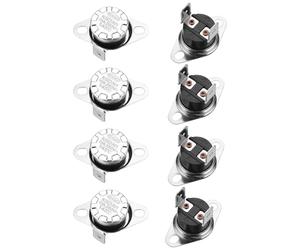 QUARKZMAN Thermostat Ksd301 145°C/293°F 10A N.C Interrupteur de Température à Disque de Rupture Réglable pour Micro-Ondes, Four, Cafetière 8 Pièces, Matériau en Bakélite