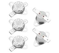 QUARKZMAN Thermostat Ksd301 145°C/293°F 10A Normalement Fermé N.F Réglable Interrupteur de Température à Disque Snap pour Micro-Ondes, Four, Cafetière 5Pcs, Matériau en Céramique