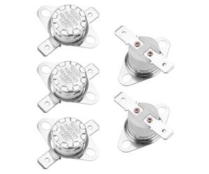 QUARKZMAN Thermostat Ksd301 145°C/293°F 10A Normalement Fermé N.F Réglable Interrupteur de Température à Disque Snap pour Micro-Ondes, Four, Cafetière 5Pcs, Matériau en Céramique