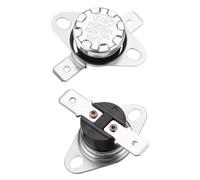 QUARKZMAN Thermostat Ksd301 150°C/302°F 10A Normalement Ouvert N.O Ajuster Interrupteur de Température à Disque Snap 2 Pièces, Matériau Bakélite