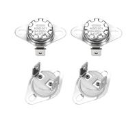 QUARKZMAN Thermostat KSD301 210°C/410°F 16A Normalement Ouvert N.O Ajuster Interrupteur de Température à Disque Snap pour Micro-ondes, Four, Cafetière 4 Pièces, Matériau en Céramique