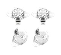QUARKZMAN Thermostat KSD301 220°C/428°F 16A Normalement Fermé N.F Réglage Interrupteur de Température à Disque Snap pour Micro-ondes, Four, Cafetière 4 Pièces, Matériau en Céramique