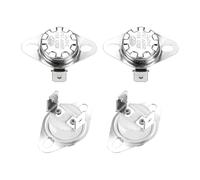 QUARKZMAN Thermostat KSD301 240°C/464°F 16A Normalement Fermé N.C Interrupteur de Température pour Micro-Ondes, Four et Cafetière 4 Pcs, Matériau en Céramique