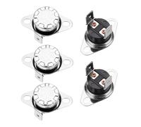 QUARKZMAN Thermostat Ksd301 90°C/194°F 10A N.C Interrupteur de Température à Disque de Déclenchement Réglable pour Micro-Ondes, Four, Cafetière 5 Pièces, Matériau Bakélite