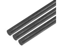 QUARKZMAN Tige de Graphite, Tige d'Agitation en Graphite, Bâton de Cylindre, Tige de Carbone 305x6mm Noir pour Électrode, Fonte, Creusets, Paquet de 3