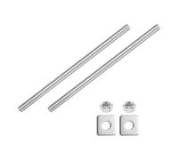 QUARKZMAN Tige entièrement filetée 3/8"-16 UNC, 2 vis longues en acier inoxydable 304, filetage à droite, longueur 200 mm/7,9", avec rondelles carrées pour le montage et la fixation