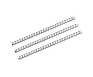 QUARKZMAN Tige Entièrement Filetée M5 x 100mm 0.8mm Pas de Filetage Acier Inoxydable 304 Filetage à Droite Tiges Barres Goujons 3 Pcs