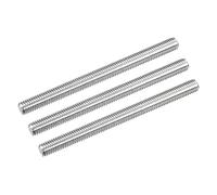 QUARKZMAN Tige Entièrement Filetée M8 x 100mm 1.25mm Pas de Filetage Acier Inoxydable 304 Filetage à Droite Tiges Barres Goujons 3 Pcs