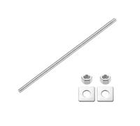 QUARKZMAN Tige Filetée Entière, M12 x 300mm 304 Acier Inoxydable Tiges Filetées Complètes Avec Écrous Et Rondelles Pour Attaches, Suspendages Et Étriers, Argenté