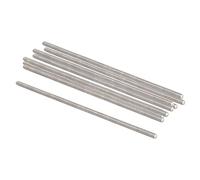 QUARKZMAN Tige Filetée M3 x 100mm 0,5mm Pas Entièrement Tiges Filetées x 10 Pièce 304 Inox Acier Mâle Fileté Tige Barre pour Boulons et Pinces et Cintres et Boulons en U,[Argent]