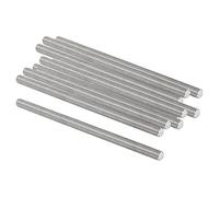 QUARKZMAN Tige Filetée M8 x 150mm 1,25mm Pas de Filetage Entièrement Tiges Filetées x 10 Pièce 304 Inox Acier Mâle Fileté Barre pour Boulons et Pinces et Cintres et Boulons en U,[Argent]
