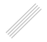 QUARKZMAN Tige ronde en acier rapide 3,2 mm x 200 mm 4 pièces | Barre de tour, outil, goujon, tiges solides et lisses, pour arbre, engrenage, perçage, travail des métaux, bricolage