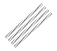 QUARKZMAN Tige ronde en acier rapide 4,1 mm x 200 mm 4 pièces | Barre de tour, solide et lisse, pour arbre, engrenage, perceuse, tours, industrie, travail des métaux, bricolage