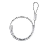 QUARKZMAN Tire-Câble 6.2Ft Tire-Chaussette en Maille Métallique Antidérapante Avec Tête Unique en Acier Galvanisé Pour Câble de 60-80mm/2.36-3.15 Pouces (Argent)