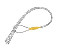 QUARKZMAN Tire-Câble de Traction 1,7 Pieds Tire-Chaussette en Treillis Métallique Grip Simple en Acier Galvanisé Couverture en Filet Lisse pour Câble de 20-25mm (Jaune)