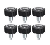 QUARKZMAN Tirer Broche Ressort Bouton Remplacement Pièces, M16 Réglage Fitness Tirez Broche Bouton pour Maison Fitness Exercice Vélo, Noir 6pcs