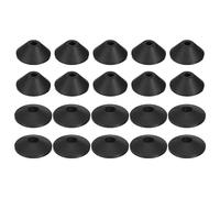 QUARKZMAN Toilette Boulon Caoutchouc Rondelle, 20pcs Conique Rondelles Toilette Réservoir Fuite Prévention Trousse pour Toilette Réservoir vers Cuve Boulons