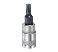 QUARKZMAN Torx Embout Douille T20 Solide Étoile 1/4" Entraînement 1.46" Longueur S2 Acier Embout CR-V Douille pour Cliquet Clé, Coulisse Barre, Extension Tige