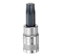 QUARKZMAN Torx Embout Douille T40 Solide Étoile 1/4" Entraînement 1.46" Longueur S2 Acier Embout CR-V Douille pour Cliquet Clé, Coulisse Barre, Extension Tige