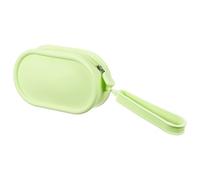 QUARKZMAN Trousse de Maquillage en Silicone, Pochette cosmétique Ronde de 7 Pouces imperméable, Organisateur de Toilette de Voyage pour Femmes (Grand, Vert)