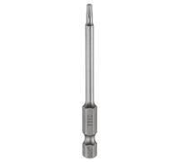 QUARKZMAN TT10 Embout De Sécurité Torx À Trous 75mm De Long Tige Hexagonale 1/4" Magnétique Anti-Sabotage 6 Pointes Embout De Tournevis Étoile Acier S2 Pointe Outils Industriels De Puissance