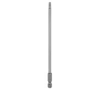 QUARKZMAN TT20 Embout De Sécurité Torx Tête Creuse 6" (150mm) Long Tige Hexagonale 1/4" Magnétique Anti-Sabotage 6 Pointes Étoile Embout De Tournevis Foret Acier S2 Pointe Outils Industriels