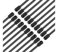 QUARKZMAN Tube De Protection D'Antenne en Plastique 160mm, Tube D'Antenne RC avec Bouchons pour RC Voiture Bateau Drone Receiver (Noir, 20 Pcs)