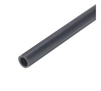 QUARKZMAN Tube Rigide en PVC de 1/4 Pouce, Tuyau Rond, Tuyauterie, Tuyau de Matériel 4mm ID 6mm OD 9" Longueur Gris Foncé Haute Résistance pour Tuyau d'Eau, Artisanat, Manchon de Câble