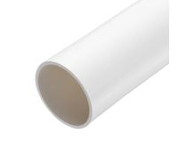 QUARKZMAN Tube Rigide en PVC de 4 Pouces, Tuyauterie Ronde, Tuyauterie de Quincaillerie 101,6 mm ID 110 mm OD 9" Longueur Blanc Haute Résistance pour Tuyau, Loisirs Créatifs