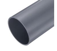 QUARKZMAN Tube Rigide en PVC de 4 Pouces, Tuyauterie Ronde, Tuyauterie de Quincaillerie 101,6 mm ID 110 mm OD 9" Longueur Gris Clair Haute Résistance pour Tuyau d'Eau, Manchon de Câble