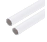 QUARKZMAN Tube Rigide en PVC de 5/16 Pouce, Tube Rond, Tuyauterie, Tuyauterie, 8mm ID 10mm OD 9" Longueur Blanc Haute Résistance pour Tuyau d'Eau, Loisirs Créatifs, Manchon de Câble 2Pcs