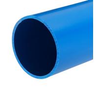 QUARKZMAN Tube Rigide en PVC Tube Rond 101,6mm ID 110mm OD 33cm de Long Bleu Clair pour Tuyau d'Évacuation d'Eau
