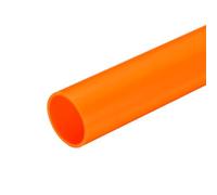 QUARKZMAN Tube Rigide en PVC Tube Rond 16mm ID 20mm OD 20cm Longueur Orange pour Conduite d'Eau, Artisanat, Manchon de Câble