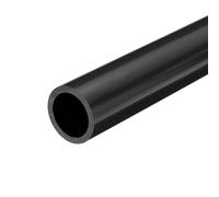 QUARKZMAN Tube Rigide en PVC Tube Rond 19.4mm ID 25mm OD 350mm de Long Gris foncé Manchon de Câble Résistantes aux Chocs pour l'Artisanat des Conduites d'Eau