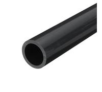 QUARKZMAN Tube Rigide en PVC Tube Rond 24.8mm ID 32mm OD 350mm de Long Gris foncé Manchon de Câble Résistantes aux Chocs pour l'Artisanat des Conduites d'Eau