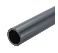 QUARKZMAN Tube Rigide en PVC Tube Rond 25,6mm ID 32mm OD 20cm Longueur Gris Foncé pour Conduite d'Eau, Artisanat, Manchon de Câble