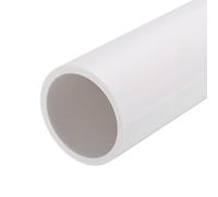 QUARKZMAN Tube Rigide en PVC Tube Rond 53.6mm ID 63mm OD 350mm de Long Blanc Manchon de Câble Résistantes aux Chocs pour l'Artisanat des Conduites d'Eau
