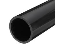 QUARKZMAN Tube Rigide en PVC Tube Rond 63.8mm ID 75mm OD 350mm de Long Gris foncé Manchon de Câble Résistantes aux Chocs pour l'Artisanat des Conduites d'Eau